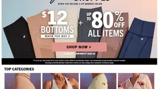 Fabletics screenshot