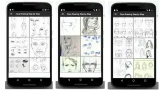 Face Drawing Step by Step screenshot
