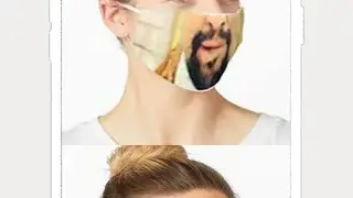 Face mask photo editing screenshot
