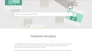 Facebook Ad Library screenshot