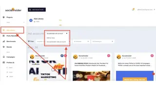 Facebook Ad Library screenshot