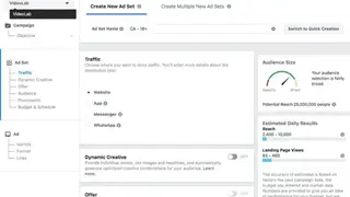 Facebook Ads Manager screenshot