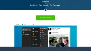 Facebook Flat Chrome Extension screenshot