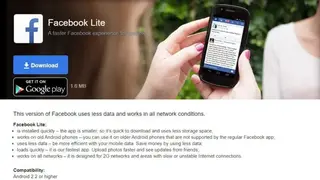 Facebook Lite screenshot