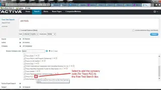 Factiva screenshot