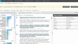 Factiva screenshot