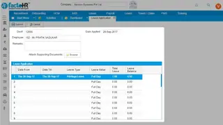 factoHR screenshot