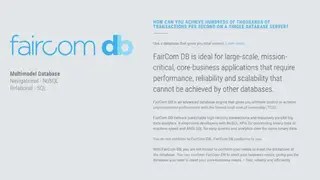 FairCom DB screenshot