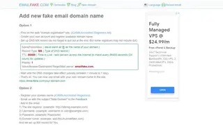 Fake Email Generator screenshot