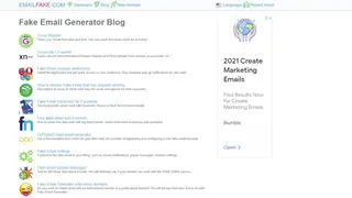 Fake Email Generator screenshot