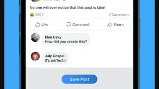 Fake Posts Creator screenshot