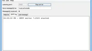 FakeSMTP screenshot