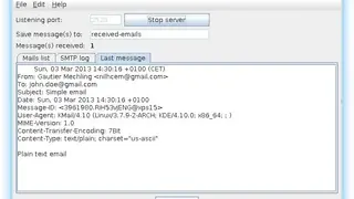FakeSMTP screenshot