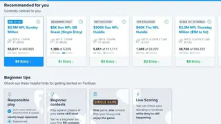 Fanduel Fantasy Football screenshot