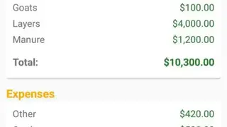 Farmer’s Income & Expense Manager screenshot