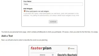 Fasterplan screenshot