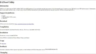 FATSort screenshot
