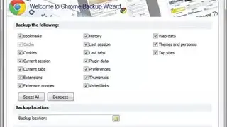 FavBackup screenshot