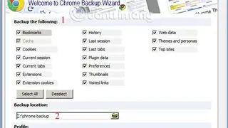 FavBackup screenshot