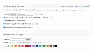 Favicon & App Icon Generator screenshot