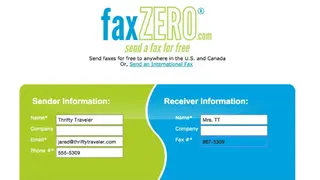 FaxZero screenshot