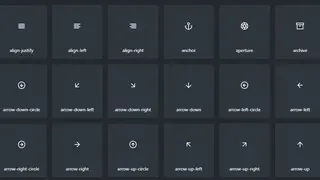 Feather icons screenshot