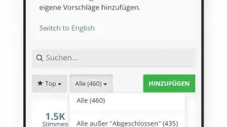 Feature Upvote screenshot