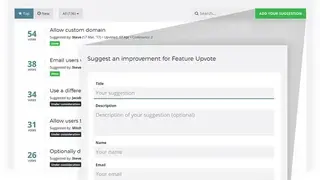Feature Upvote screenshot