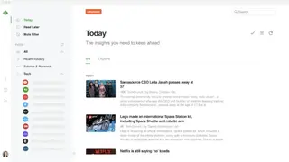 Feedly screenshot