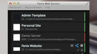 Fenix Web Server screenshot