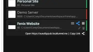 Fenix Web Server screenshot