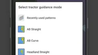 FieldBee tractor GPS navigation screenshot