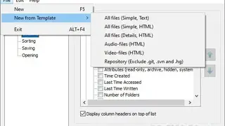 Filelister screenshot
