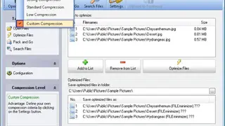 FILEminimizer Pictures screenshot
