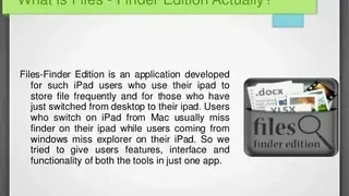 Files – Finder Edition screenshot