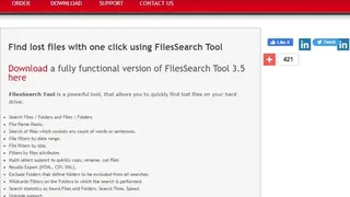 FilesSearch Tool screenshot