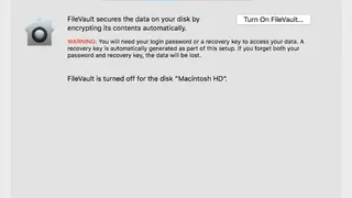 FileVault screenshot
