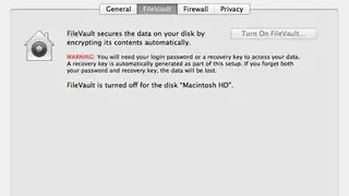 FileVault screenshot