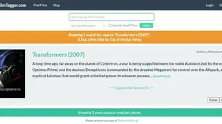 FilmTagger screenshot