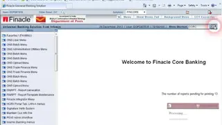 Finacle screenshot