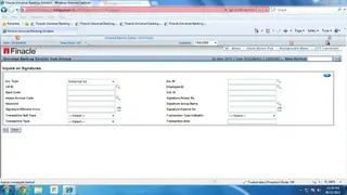Finacle screenshot