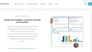 FinancialForce Financial Management ERP screenshot