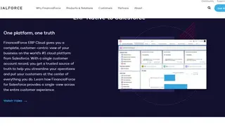FinancialForce Financial Management ERP screenshot