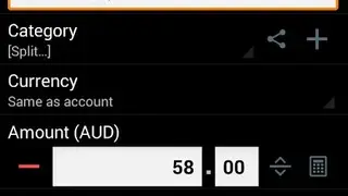 Financisto screenshot