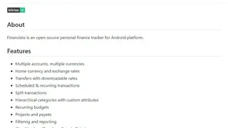 Financisto screenshot