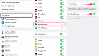 Find My iPhone screenshot
