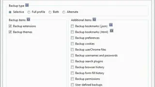 Firefox Environment Backup Extension (FEBE) screenshot