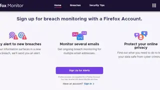 FireFox Monitor screenshot
