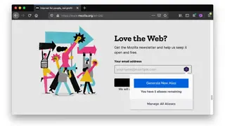 Firefox Relay screenshot