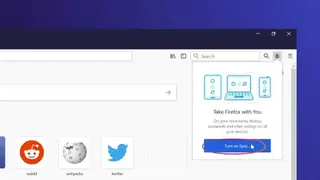 Firefox Sync screenshot